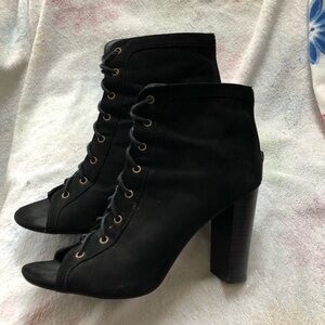 JustFab open-toe booties